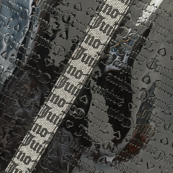 Juicy Couture Black and Gray Logo Tote - Picture 4 of 7